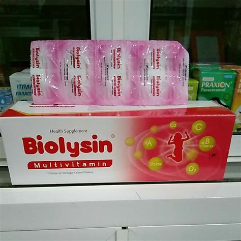 Jual Biolysin Tablet Strip Isi Tablet Shopee Indonesia