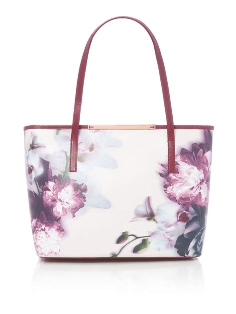 Ted Baker Lietta Pink Floral Large Tote Bag Lyst