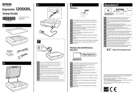 Notice EPSON EXPRESSION 12000XL scanner Trouver une solution à un