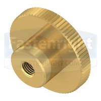 Brass Knurled Shouldered Thumb Nuts DIN 466 Fastenright Ltd