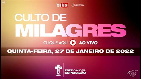 Culto De Milagres Pr Lucas Silva Quinta Feira Youtube