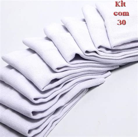 Pano De Prato Liso Branco O Legítimo Kit 30 Pronta Entrega Kopatex