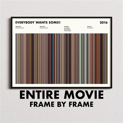 Everybody Wants Some Movie Barcode Print, Everybody Wants Some Print ...