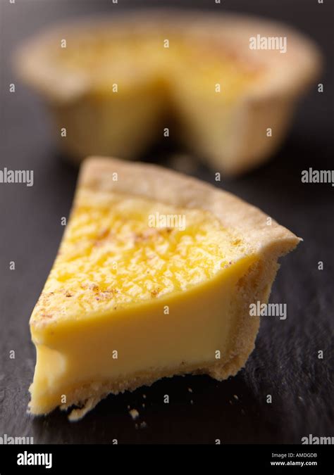 Individual Home Baked Custard Tart Hi Res Stock Photography And Images