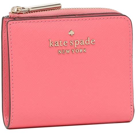 Kate Spade Staci Small L Zip Bifold Wallet In Garden Pink