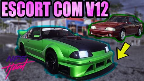 Coloquei Motor V12 No Escort Need For Speed Heat Ford Mustang Fox Body Tunagem Completa