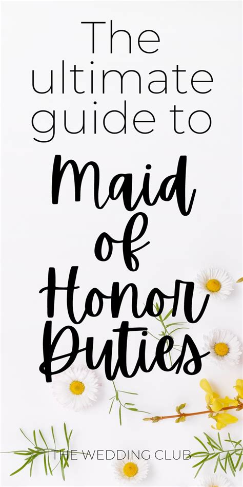 Ultimate Guide To Maid Of Honor Duties A Comprehensive Wedding