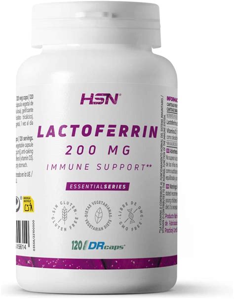 Lactoferrina 200 MG de HSN 120 Cápsulas Vegetales por Envase