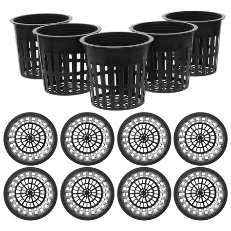 Pcs Planting Basket Growing Baskets Slotted Mesh Cups Garden