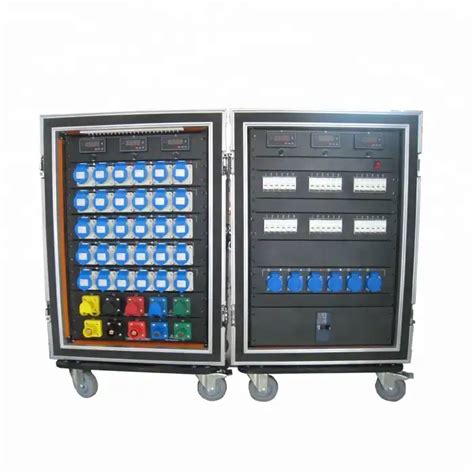 Three Phase Rackmount Electric Power Distro Box For Stage Event