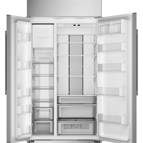 Monogram 42" Built In Side By Side Stainless Steel Refrigerator ...