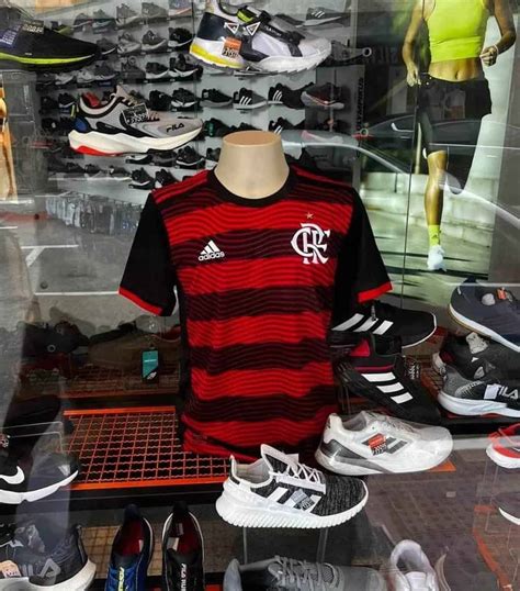 Camisa Flamengo I 22 23 S N Torcedor Adidas Masculina Vermelho Preto