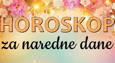 HOROSKOP Za NAREDNE DANE Vodoliji Slede Samo LEPE