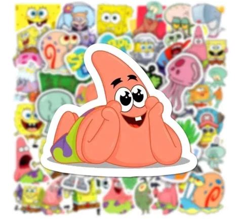 Bob Esponja Calcomanias Stickers Vinil Pvc Vs Agua En Venta En