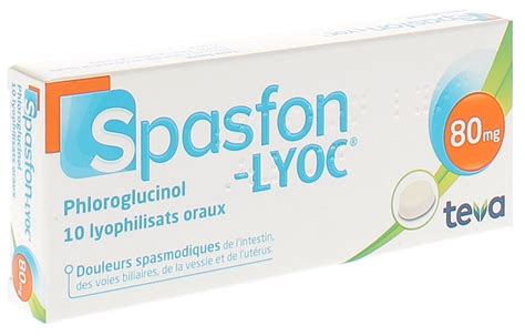 Spasfon Lyoc 80mg Lyophylisat Boîte De 10 Lyophylisats