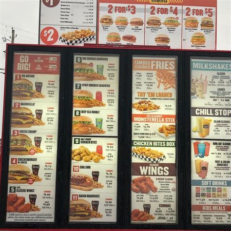 Checkers Restaurant Menu