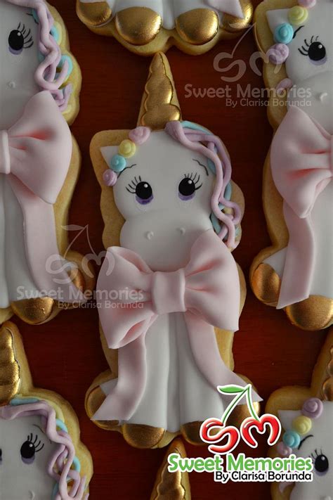 Baby Unicorn Decorated Cookie By Clarisa Borunda Cakesdecor