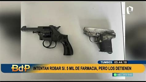 Tumbes Pnp Frustra Asalto En Farmacia Y Captura En Flagrancia A Tres