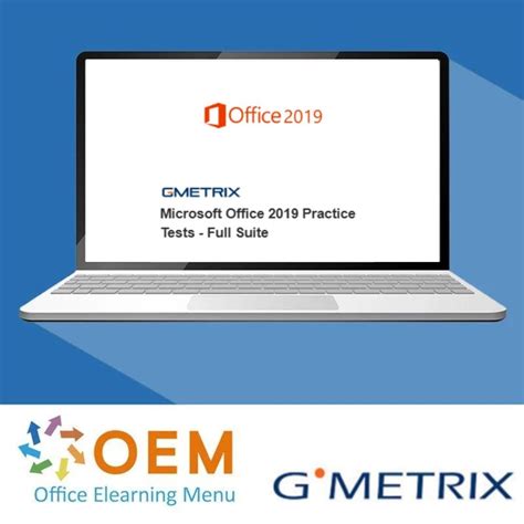 Microsoft Office 2019 Practice Tests Full Suite Gmetrix Practice Test OEM