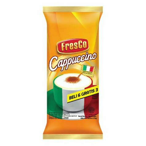 Fresco Coffee Cappuccino 9 Sachets 25 Grams Shopee Singapore