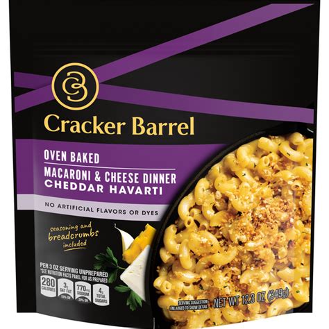 Save On Cracker Barrel Macaroni And Cheese Dinner Cheddar Havarti Oven Baked Order Online Delivery