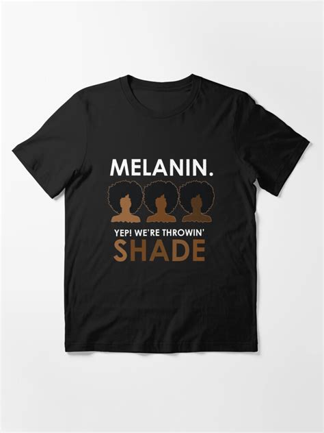 Melanin Throwin Shade Afro Art T Shirt For Sale By Blackartmatters