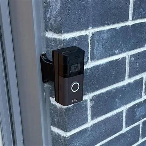 Ring Generation 2 Doorbell Brick Extension 9 16in Wide 5 8 Offset Doorbellmount