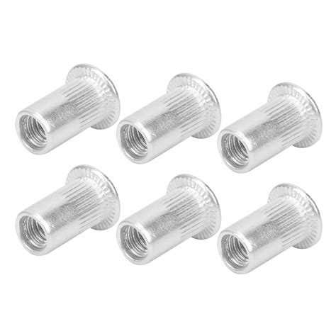 2024 100pcs Blind Rivet Nut Nutserts Aluminum M5 Rivet Nut Inserts