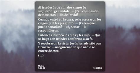 Mateo Su Biblia