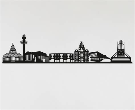 Liverpool Skyline Liverpool Gift Skyline Art No City Name Wood Wall Art ...