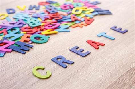 Premium Photo Colorful Wooden Alphabet And Word