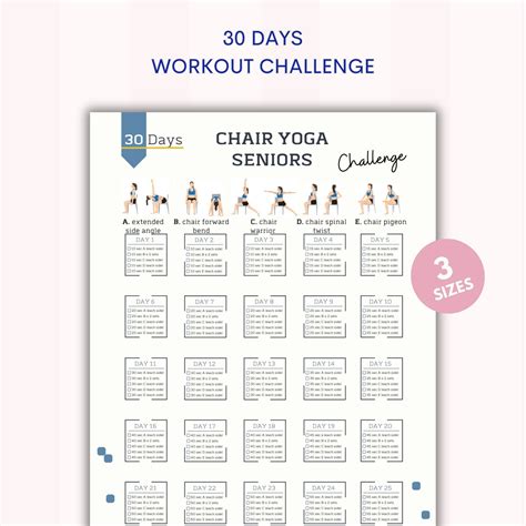 30 Day Chair Yoga Seniors Challenge Chair Workout Chair Yoga Guide