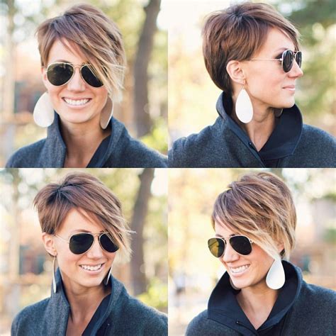 Short Pixie Haircut With Long Bangs