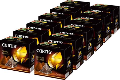 Чай черный в пирамидках CURTIS "French Truffle" со вкусом нежного ...