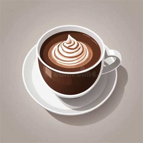 Cozy Hot Chocolate In Minimalist Vector Style Stock Illustration Illustration Of Comforting