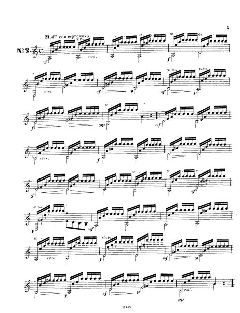 Carcassi Matteo Etudes Op 60 For Guitar Free Sheet Music For Guitar