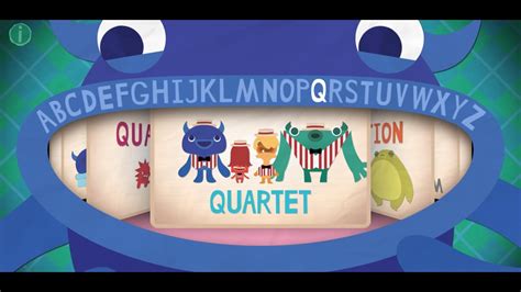 Letter Q Quartet Endless Alphabet A To Z Originator Games Youtube