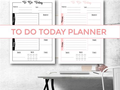 To Do Today Planner Today Planner To Do Printable Etsy