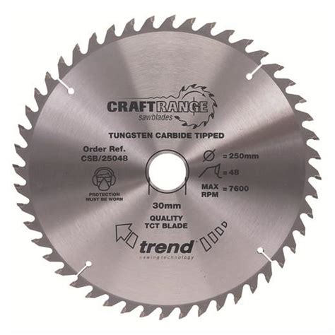 Trend CSB 16248 Craft Circular Saw Blade 162mm X 48 Teeth 20mm Bore