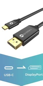 Adaptateur DisplayPort Vers HDMI WARRKY 4K Adaptateur DisplayPort HDMI