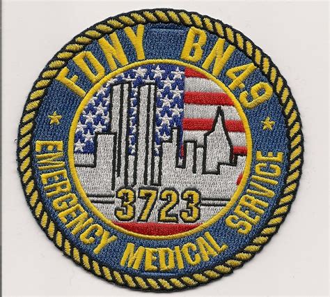 Fdny Ems Bn49 Carlos Lillio Emergency Medical Service Memorial Patch