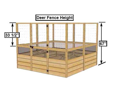 Deer Proof Cedar Complete Raised Garden Bed Kit 8 X 8 X 20