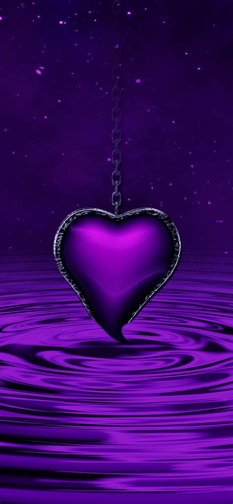 Purple Heart Aesthetic Wallpapers - Wallpaper Cave