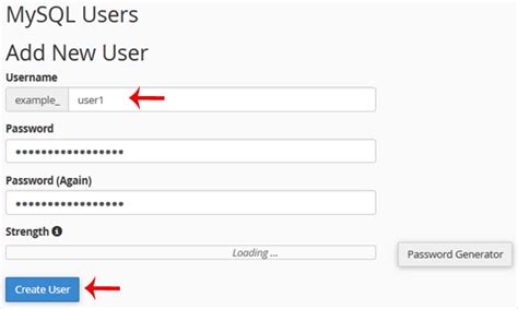 How To Create A Database Username In CPanel CyberNet