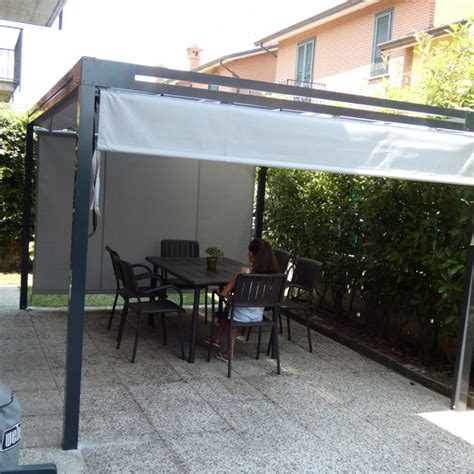 Gazebo Pergola Daybed Tende Laterali Avvolgibili