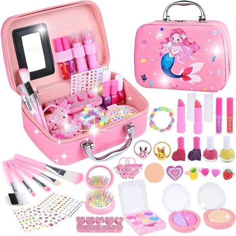 Maquillage Enfant Filles Lavable Malette Maquillage Jouet Pour Enfant