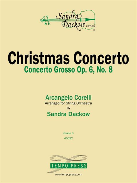 Corelli Christmas Concerto String Quartet : Download and print in pdf ...