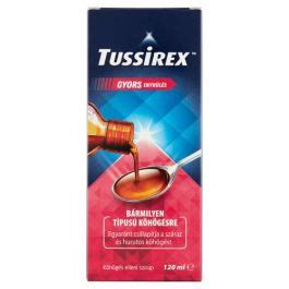 Tussirex köhögés elleni szirup 120ml BENU Gyógyszertár