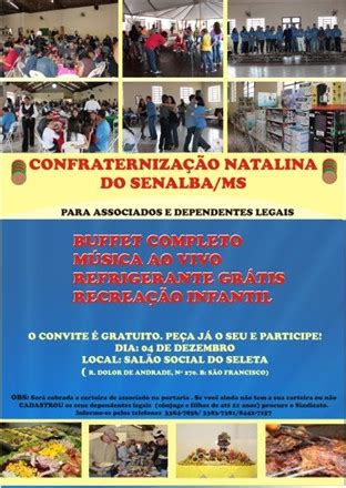 Senalba Ms Senalba Promove Festa Para Os Associados