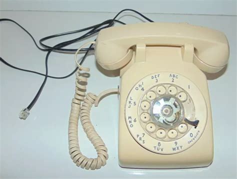 Vintage Beige Western Electric Bell System Rotary Dial Telephone Phone